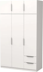 Miroytengo Armario Ghost Grande 6 Puertas y 2 Cajones Blanco Mate 203 x 119 cm