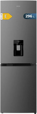 Cecotec Bolero CoolMarket Combi 296 DF WD Dark Frigorífico Combi 296 L con Dispensador de Agua