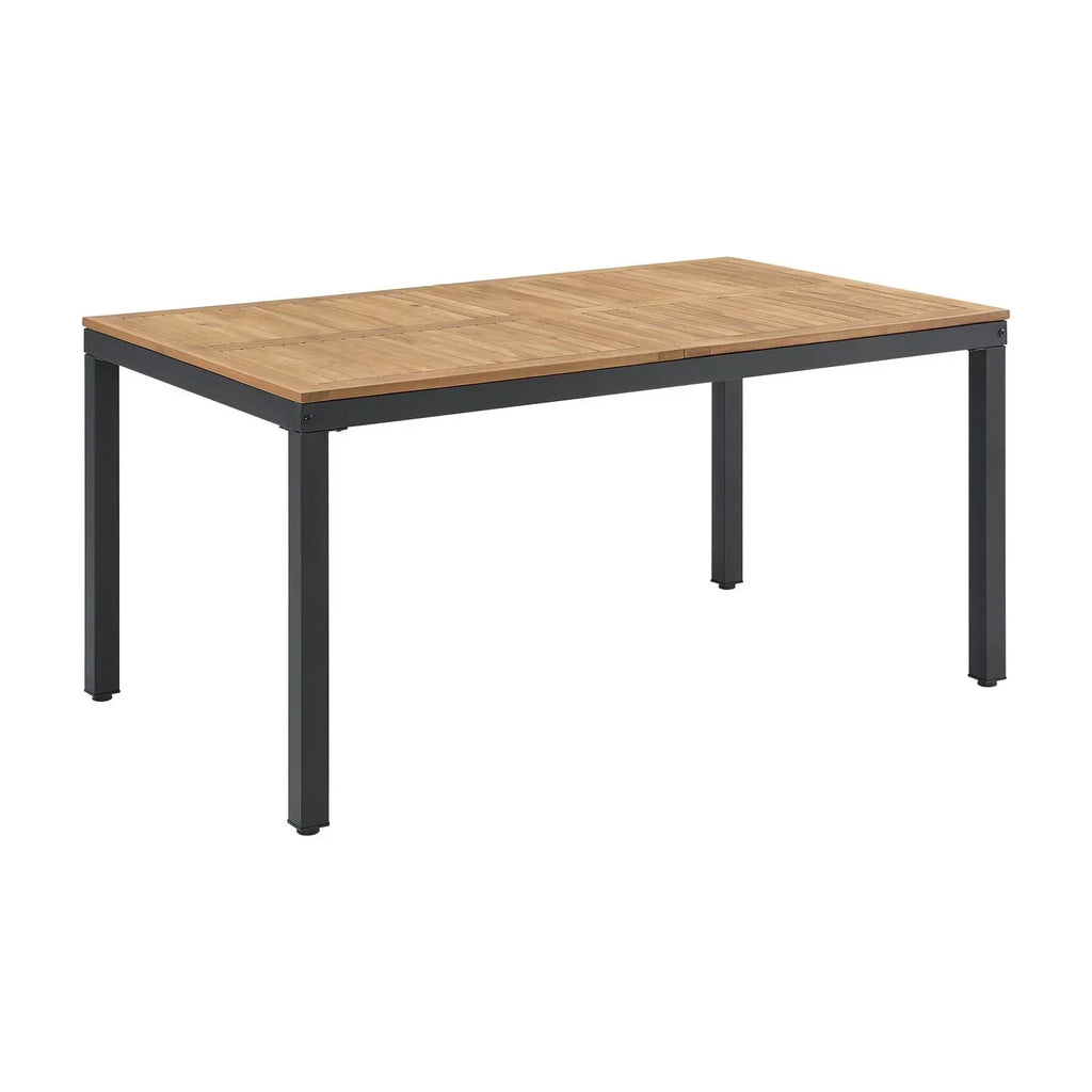 Conjunto de Jardín Rhodos de Madera de Acacia Mesa y 4 Sillas