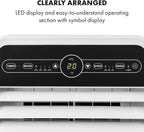 Klarstein Aire Acondicionado Portátil 4 en 1 con Control por App, hasta 12000 BTU
