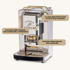 Faber Pro Total Deluxe Cafetera de Monodosis ESE 44 mm de Latón, 1,3 L