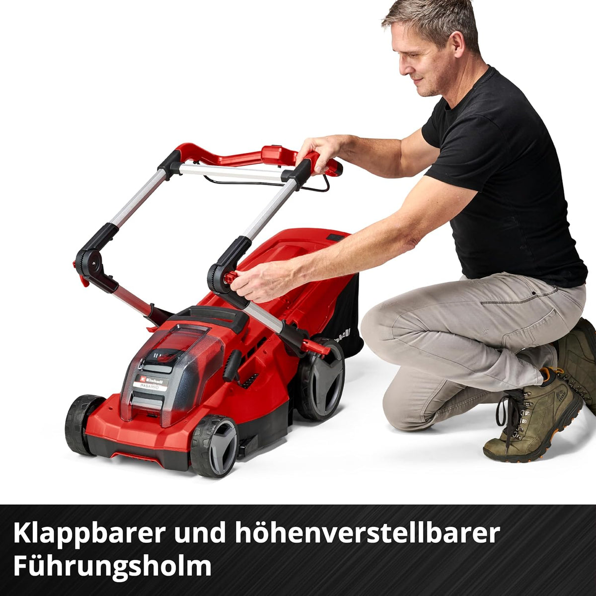 Einhell RASARRO 36/42 Cortacésped a Batería 36 V, 42 cm, hasta 725 m², con 2 Baterías 5,2 Ah