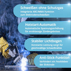 STAHLWERK MTM-200 ST Soldador 3 en 1 TIG, MIG/MAG y MMA hasta 200 A, Arrastre de 4 Rodillos