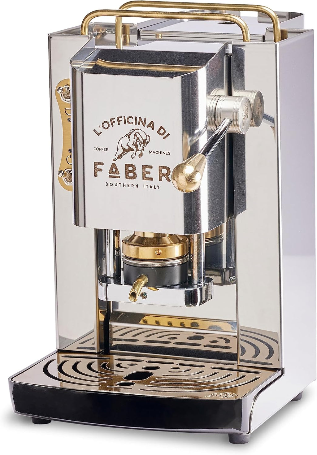 Faber Pro Total Deluxe Cafetera de Monodosis ESE 44 mm de Latón, 1,3 L
