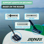 JayKay SUP E-Fin Aleta Eléctrica para Paddle Surf, Kayak y Windsurf, hasta 6 Horas de Batería