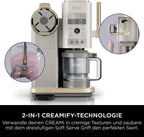 Ninja CREAMi Scoop & Swirl NC701EU Heladera 13 Programas con 2 Recipientes, Stone Gold