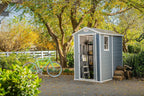 Keter Manor 4x6 Caseta de Jardín de Resina 2,2 m² con Suelo, Ventana y Ventilación, Gris