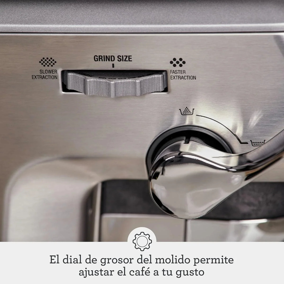 Sage Barista Express Impress Cafetera Espresso con Molinillo y Espumador, 1850 W, Acero Inoxidable
