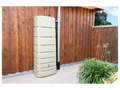 4rain Depósito de Agua de Lluvia SLIM 650 L con Grifo y Sujeción Antiviento