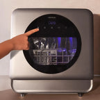 Cecotec Bolero Aguazero 1150 Dark Mini Lavavajillas de Sobremesa 3 Cubiertos, 6 Programas