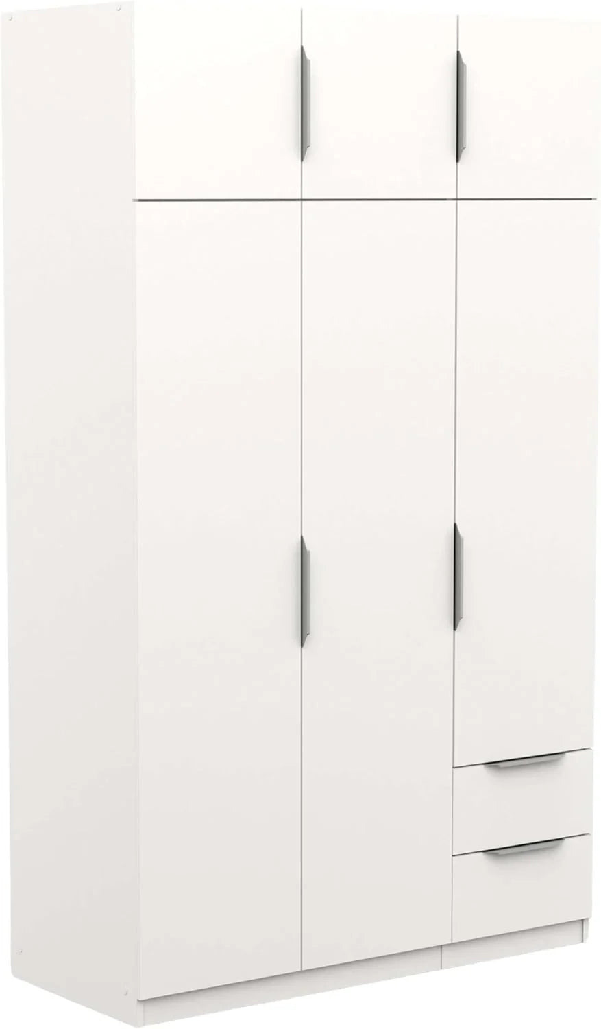 Miroytengo Armario Ghost Grande 6 Puertas y 2 Cajones Blanco Mate 203 x 119 cm