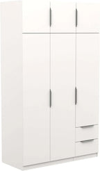 Miroytengo Armario Ghost Grande 6 Puertas y 2 Cajones Blanco Mate 203 x 119 cm
