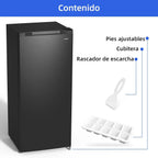 CHiQ FSD160D4E Congelador Vertical 145 L, Congelación Rápida, Silencioso, Negro
