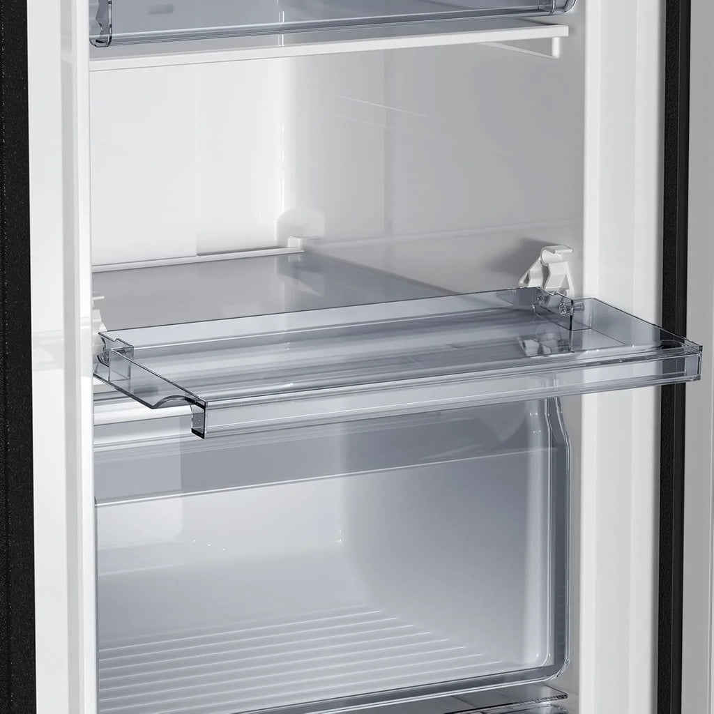 CHiQ FSD166NE4E Congelador Vertical No Frost 166 L, Control Electrónico, Inox Negro, Clase E