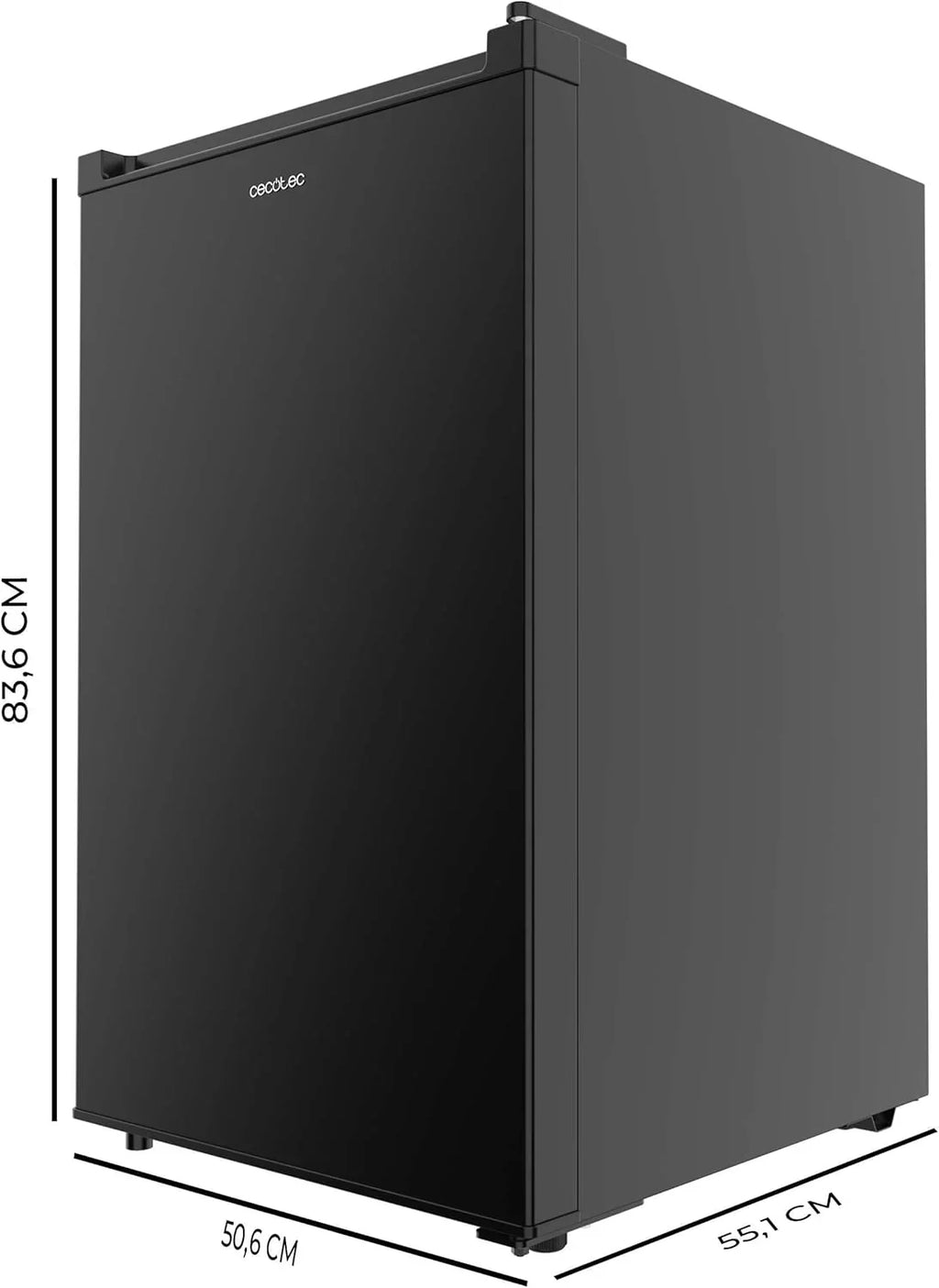 Cecotec Bolero CoolMarket TF 87 Black Congelador Vertical 87 L, 83,6 cm, Puerta Reversible