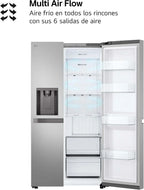 GSLC40PYPE Frigorífico Americano Side by Side 641 L, Serie 400, Inox Antihuellas, Clase E