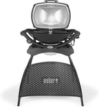 Weber Q 2400 Barbacoa Eléctrica con Soporte y Mesas Laterales, 54 x 39 cm, Dark Grey
