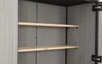 Keter High Store Plus Armario de Exterior 1400 L Gris 170,4 x 140 x 73,6 cm, Paredes Duotech