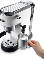 De'Longhi Dedica Style EC 685.M Cafetera Espresso de Brazo con Vaporizador, 15 cm, Plata