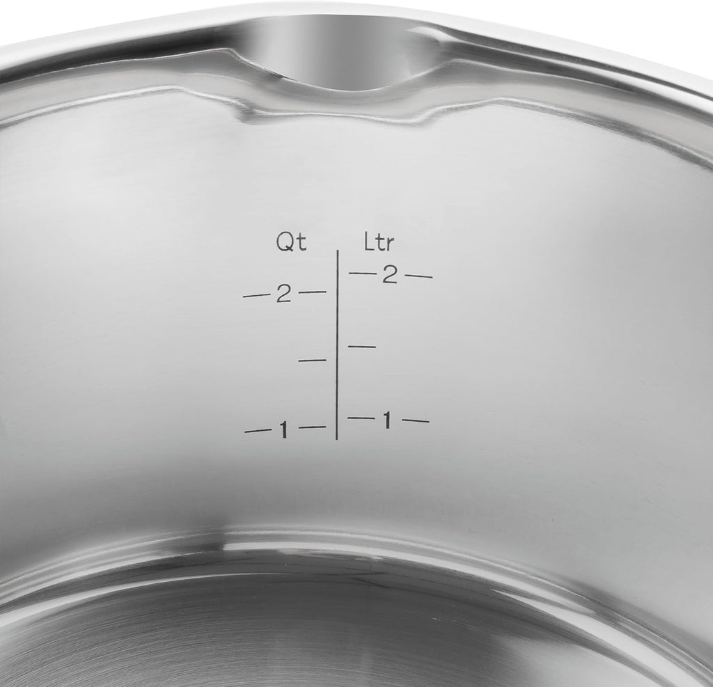 ZWILLING Simplify Batería de Cocina 5 Piezas de Acero Inoxidable, Apta para Inducción