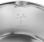 ZWILLING Simplify Batería de Cocina 5 Piezas de Acero Inoxidable, Apta para Inducción