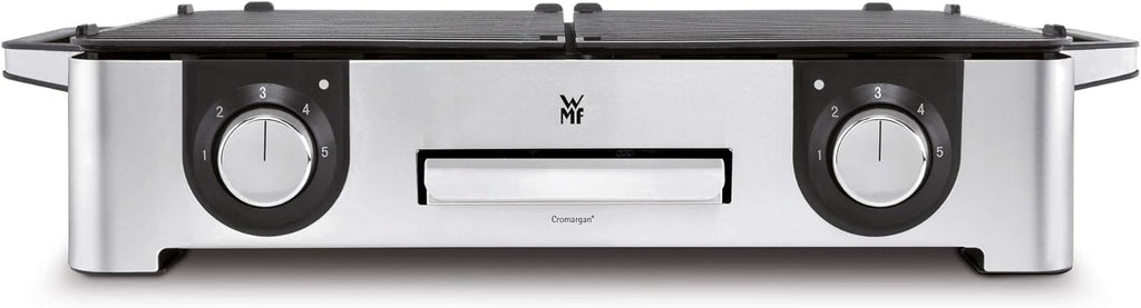 WMF Lono Master-Grill Parrilla Eléctrica 50 x 28 cm, 2 Zonas Regulables, 2400 W, Exterior