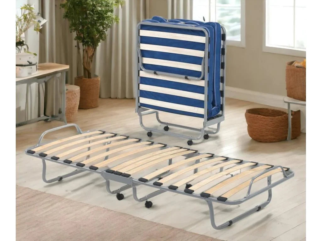 Casadekoart Cama Plegable con Colchón 80 x 190 cm Incluido