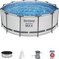 Bestway Steel Pro Max Piscina Desmontable 366 x 122 cm con Depuradora y Escalera