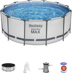 Bestway Steel Pro Max Piscina Desmontable 366 x 122 cm con Depuradora y Escalera