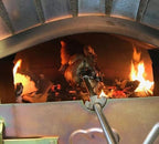 AzJardin Horno de Leña Moruno 100 cm de Ladrillo Refractario con Puerta y Termómetro