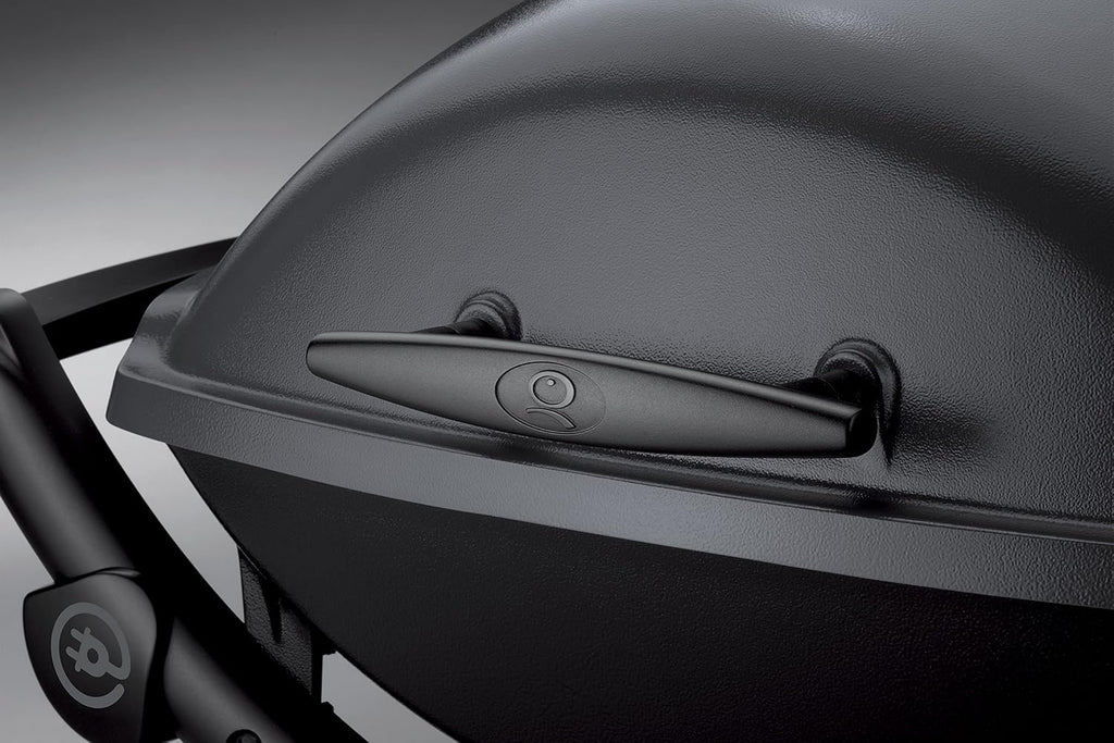 Weber Q 2400 Barbacoa Eléctrica con Soporte y Mesas Laterales, 54 x 39 cm, Dark Grey