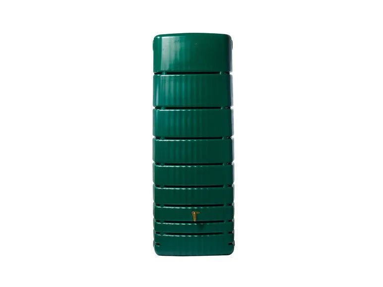 4rain Depósito de Agua de Lluvia SLIM 650 L con Grifo y Sujeción Antiviento