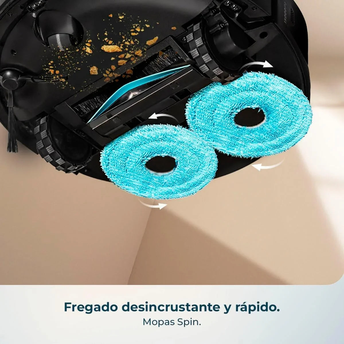 Cecotec Conga X50 X-Treme Robot Aspirador y Friegasuelos con Base de Autovaciado, 15000 Pa, Láser