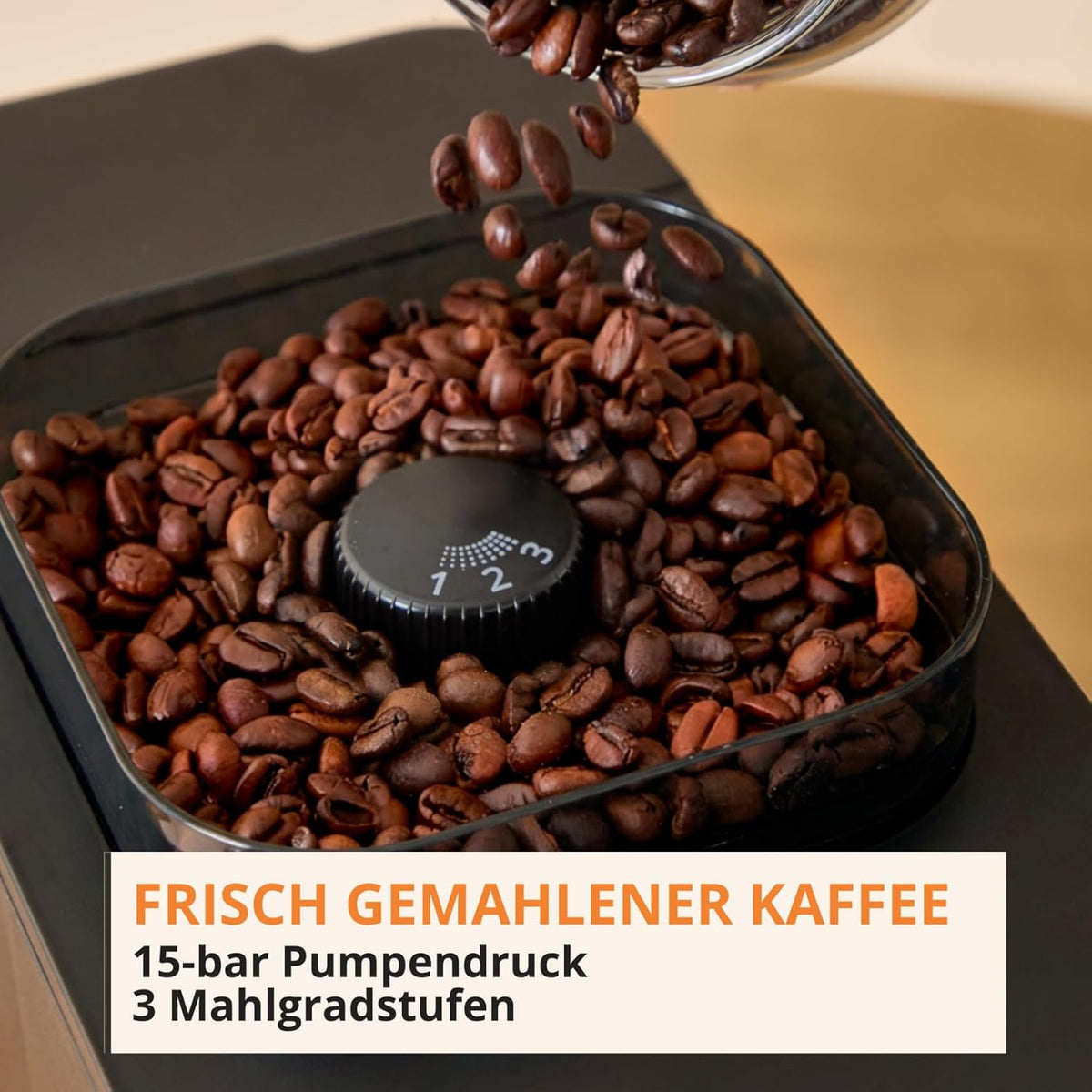 Krups Coffee Crush Extra SA4028E0 Cafetera Superautomática de Solo 15 cm con Molinillo de Acero