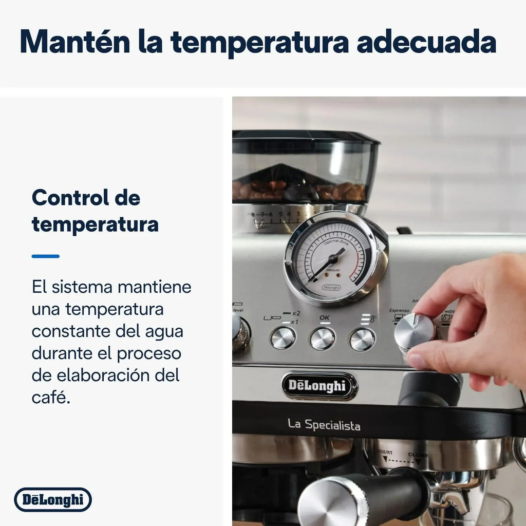 Perfetto La Specialista Arte EC9155.MB Cafetera Espresso con Molinillo y Vaporizador, Metal/Negro