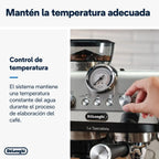 Perfetto La Specialista Arte EC9155.MB Cafetera Espresso con Molinillo y Vaporizador, Metal/Negro