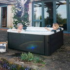 Spa Hinchable Oslo para 6 Personas 850 L con Iluminación LED y App, Gris