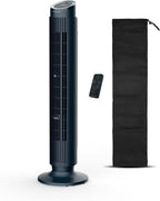 Rowenta Eole Silence Force VU7050F0 Ventilador de Torre 20 dB, 12 Velocidades, Mando y Difusor de Aromas