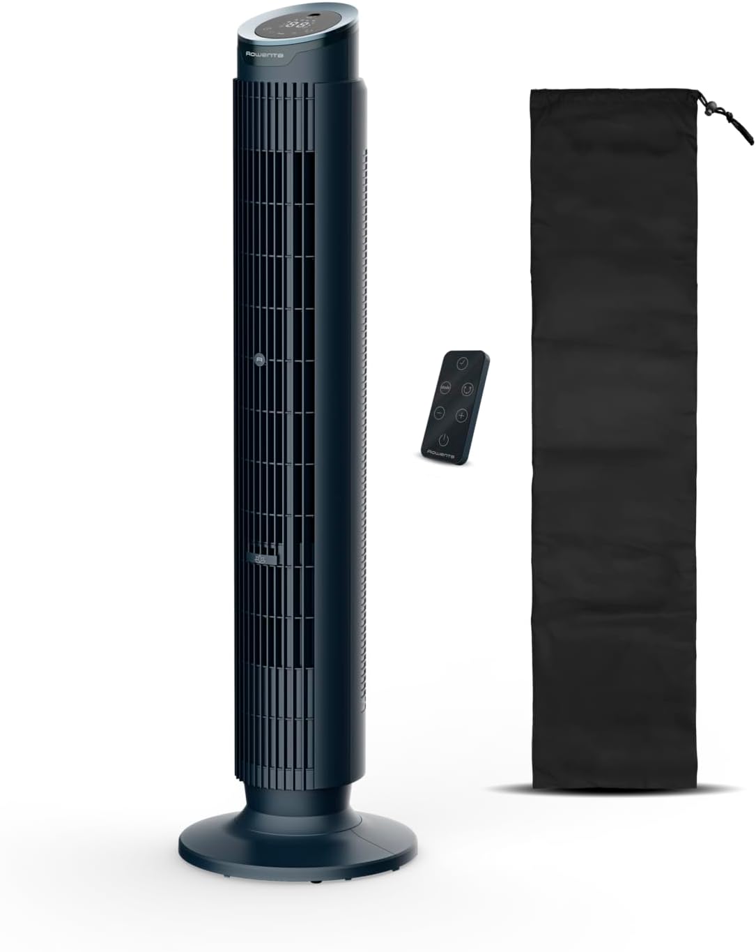 Rowenta Eole Silence Force VU7050F0 Ventilador de Torre 20 dB, 12 Velocidades, Mando y Difusor de Aromas