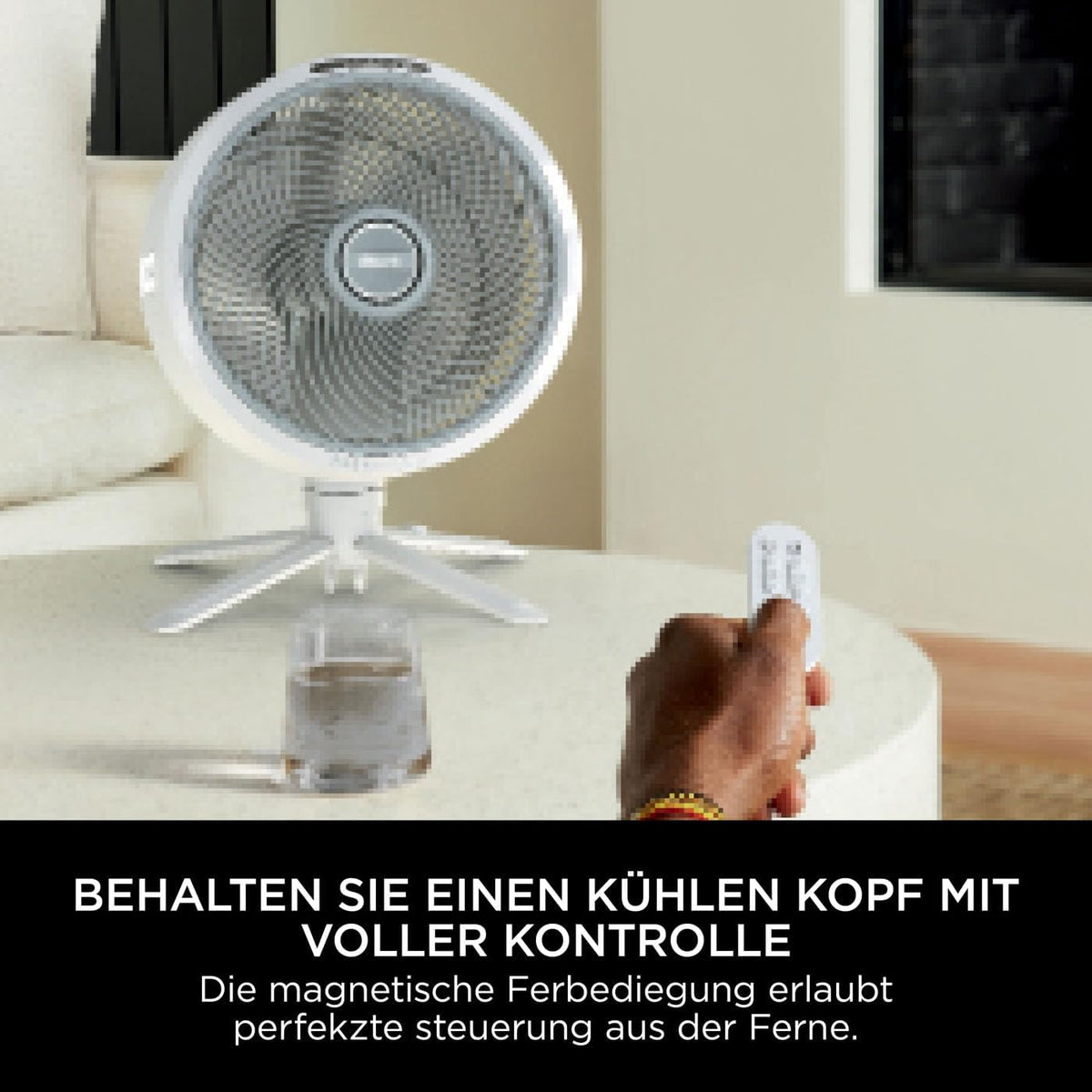 Shark FlexBreeze FA220EU Ventilador Híbrido con y sin Cable, Portátil, Interior y Exterior, Blanco
