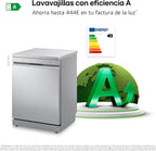 DF273FV Lavavajillas QuadWash Steam 14 Servicios, Tercera Bandeja, WiFi, Apertura Automática, Clase A