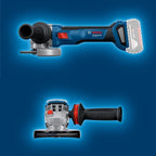 Professional GWS 18V-11 Amoladora Angular a Batería 18 V con 2 Baterías 5 Ah y L-BOXX