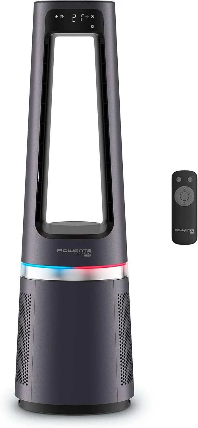 Rowenta Eclipse QU5062 Ventilador, Purificador y Calefactor 3 en 1, 2100 W, Filtra el 99,95% de Partículas