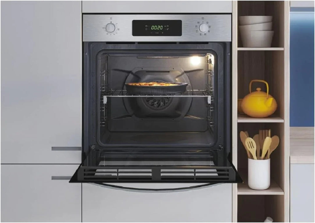 Candy Idea FIDC X625 L Horno Multifunción 70 L, Limpieza Aquactiva, Guías Telescópicas, Inox