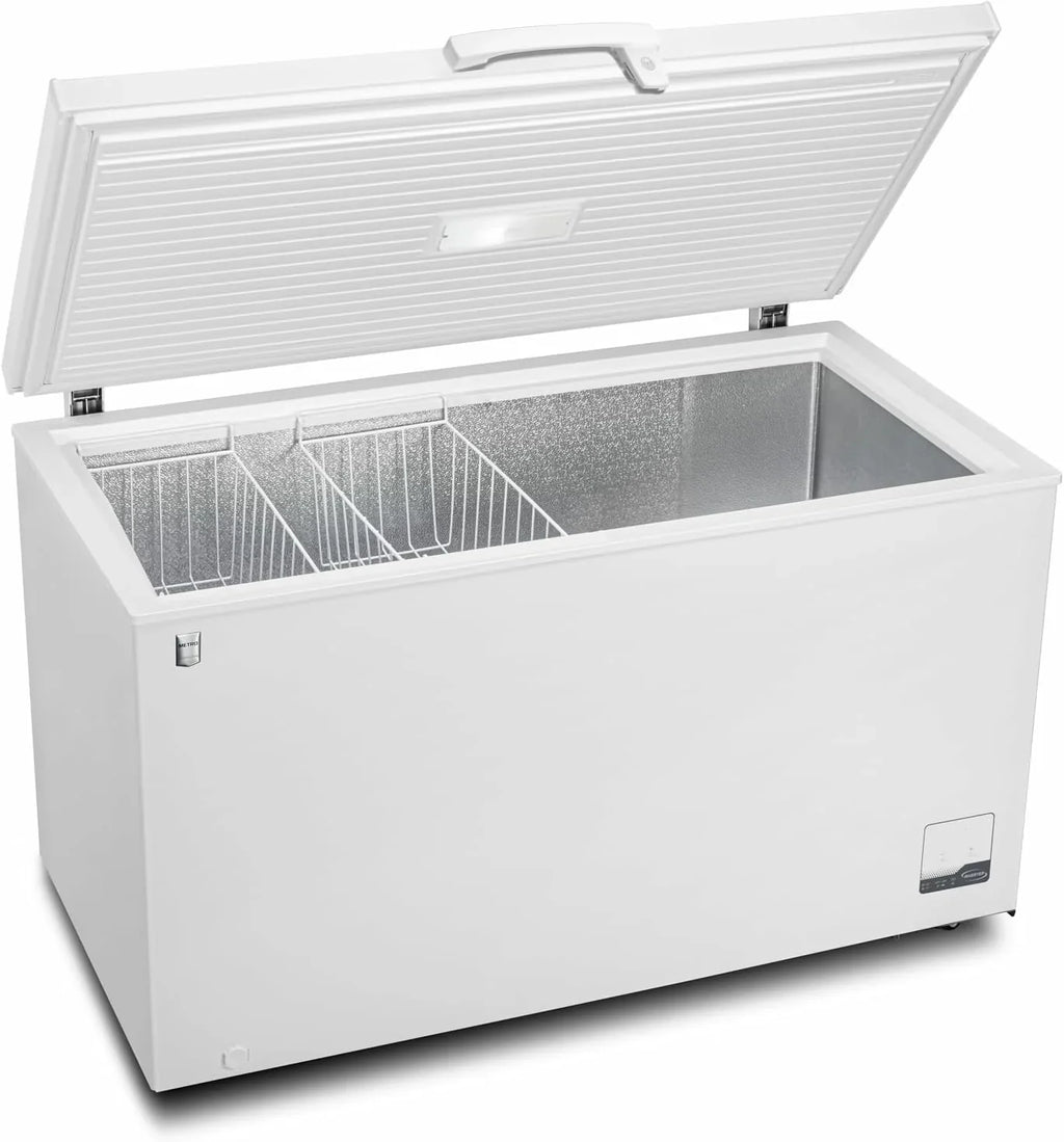 METRO Professional GHF2500 Congelador Arcón Horizontal 500 L con Cerradura y Ruedas, Blanco