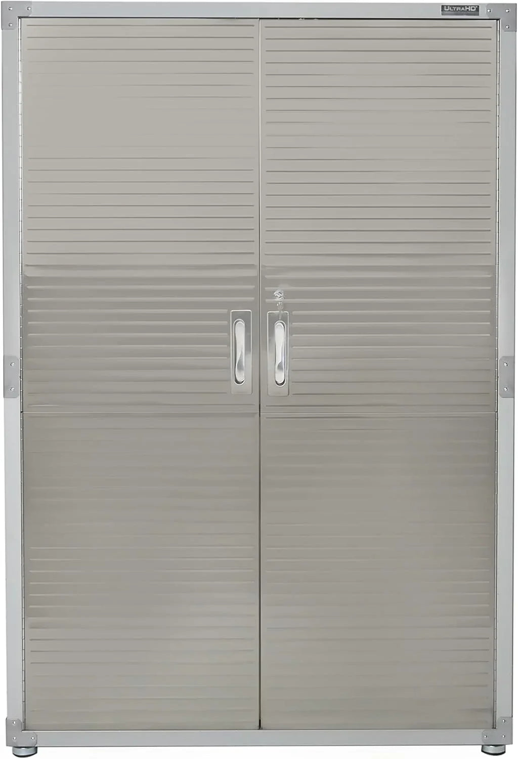 Seville Classics UHD16238 Armario Metálico con Cerradura 121,9 x 60,9 x 182,9 cm, Gris Granito
