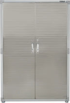 Seville Classics UHD16238 Armario Metálico con Cerradura 121,9 x 60,9 x 182,9 cm, Gris Granito