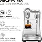 Sage Nespresso Creatista Pro Cafetera de Cápsulas con Vaporizador Automático, Acero Cepillado
