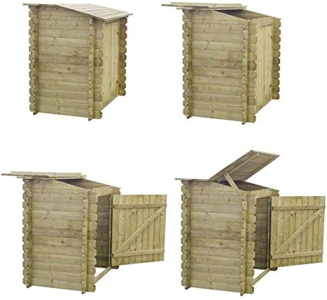 Paradies Pool Caseta para Depuradora de Piscina de Madera 1,15 m, Multiusos