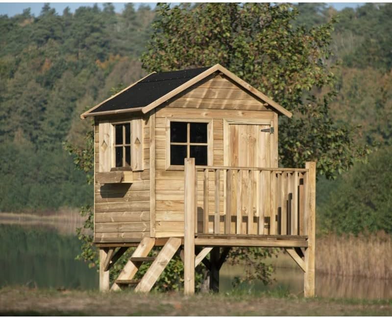Casita Infantil de Jardín de Madera de Pino Impregnada